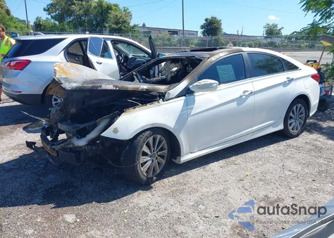2014 Hyundai Sonata Limited z USA, uszkodzony, nr VIN 5NPEC4AC6EH844759